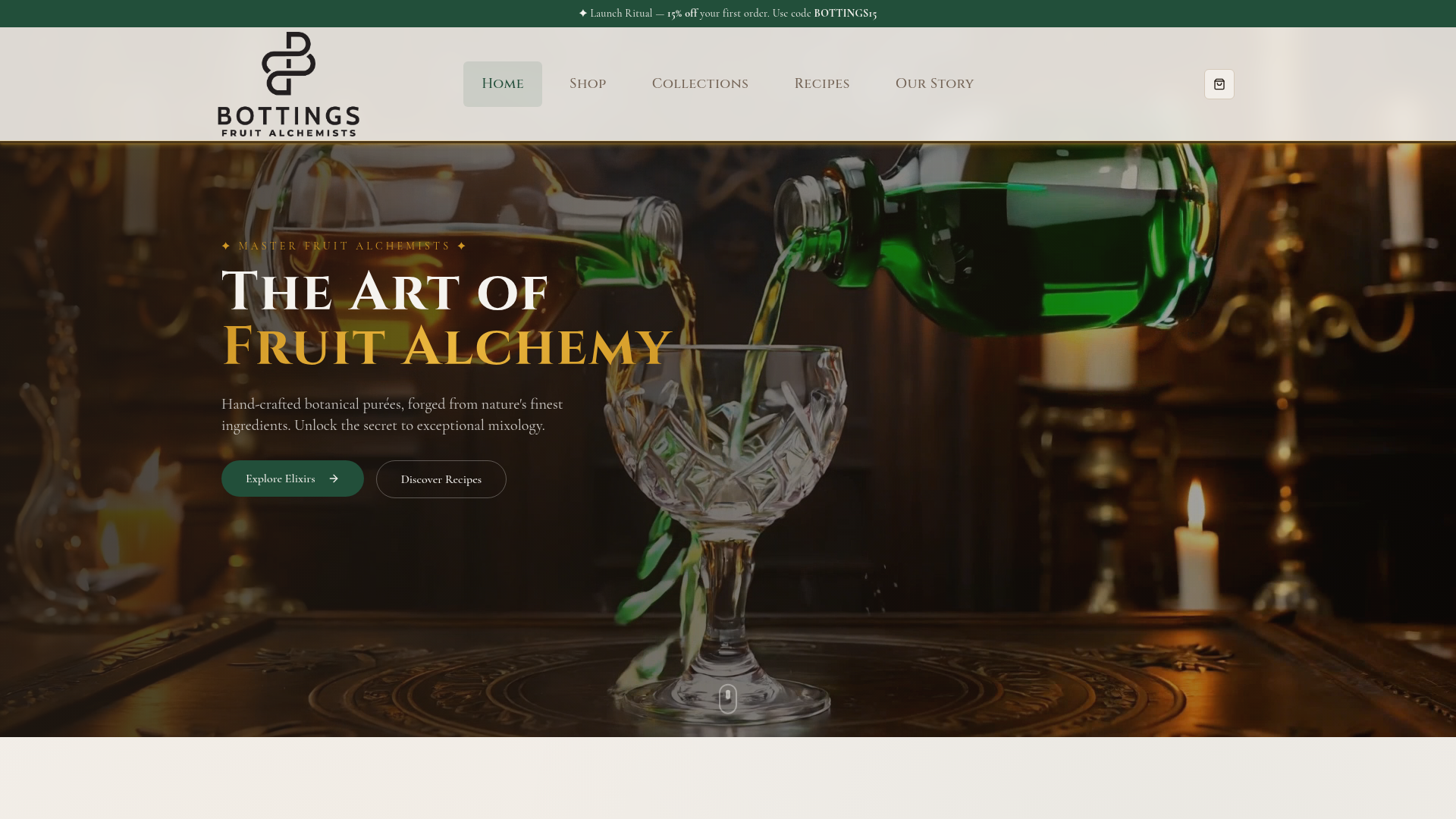 BOTANICS website preview