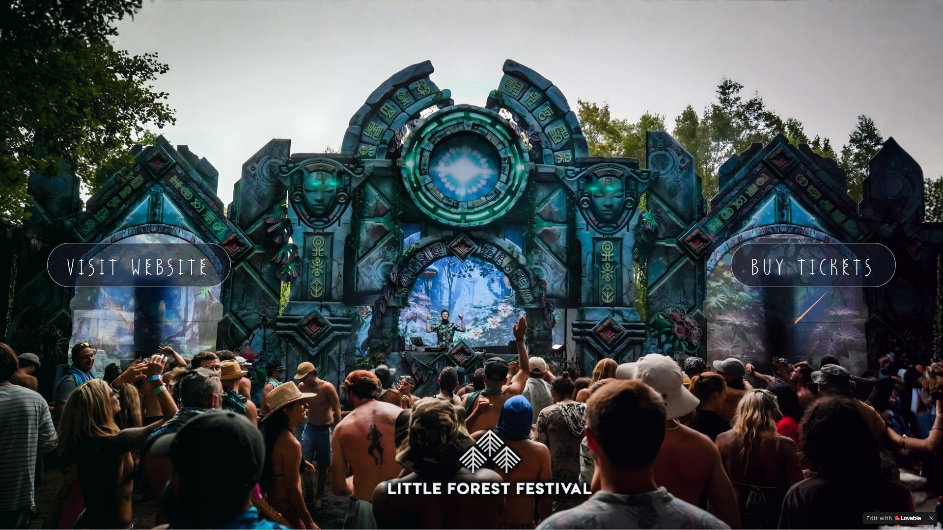 Little Forest Festival website preview